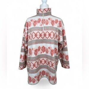 Vintage 90s Victoria's Secret
Country Rose Floral Baggy Sherpa Flannel Jacket.